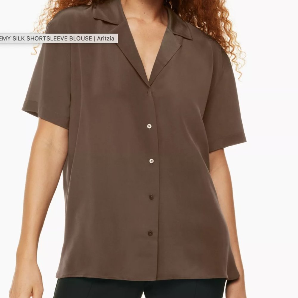 Academy Silk Shortsleeve Blouse